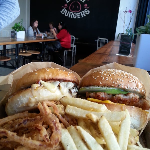 All American and Gringo pork belly burger are thumbs up!