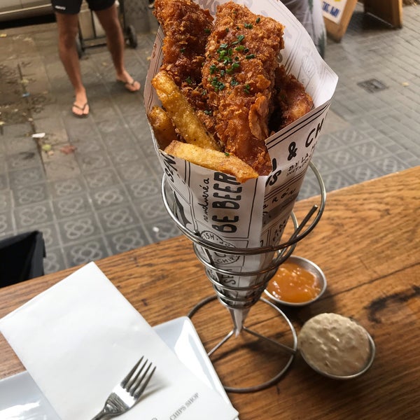 Photo taken at The Fish &amp; Chips Shop by Ana G. on 9/22/2019