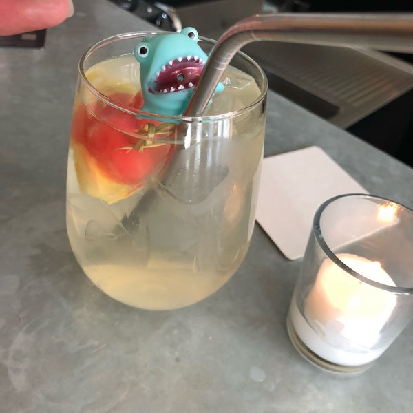Cute bar in the middle of Hell’s Kitchen. The Sangria has fresh fruit and a pet shark!