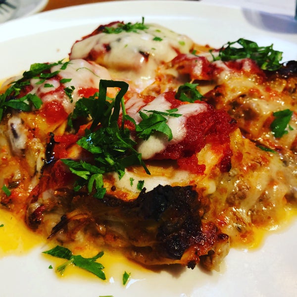 The deconstructed lasagna is a keeper all the way.