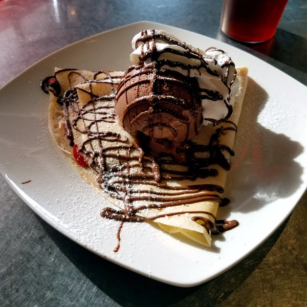 The chocolate lovers crepe is amazing!!