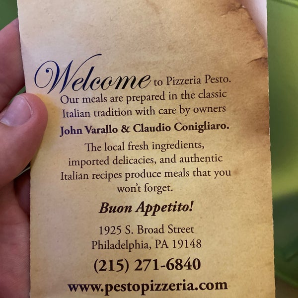 Ristorante Pesto South Philadelphia 19 tips