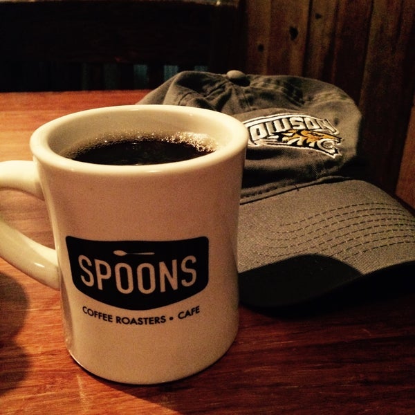 8/3/2015 tarihinde Frank B.ziyaretçi tarafından Spoons Cafe'de çekilen fotoğraf