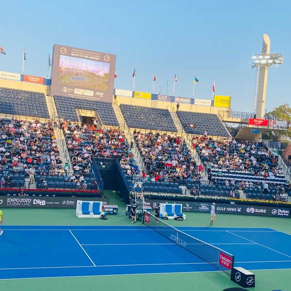 2/24/2022 tarihinde Mina M.ziyaretçi tarafından Dubai Duty Free Dubai Tennis Championships'de çekilen fotoğraf