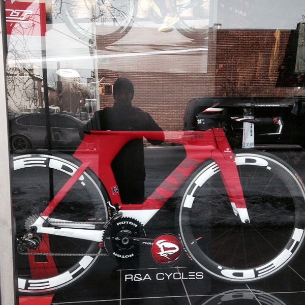 Photo taken at R&amp;A Cycles by Juan C. on 2/19/2015