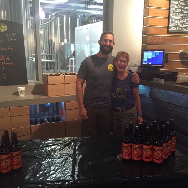 Photo taken at Fat Point Brewing by Cheryl K. on 9/1/2015