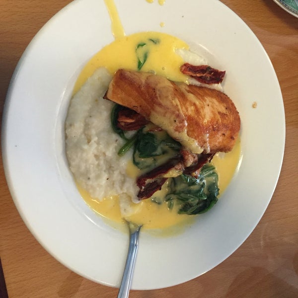 Salmon and grits special was amazing.