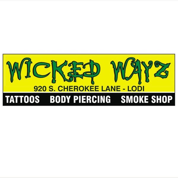 Wicked Wayz, 920 S Cherokee Ln, Лоди, CA, wicked wayz, Табачная лавка, Тату...