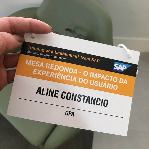 8/13/2019에 Aline C.님이 SAP Brasil에서 찍은 사진