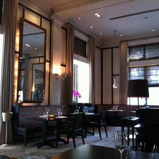 Photo taken at Maison Boulud by Jessica C. on 10/12/2012