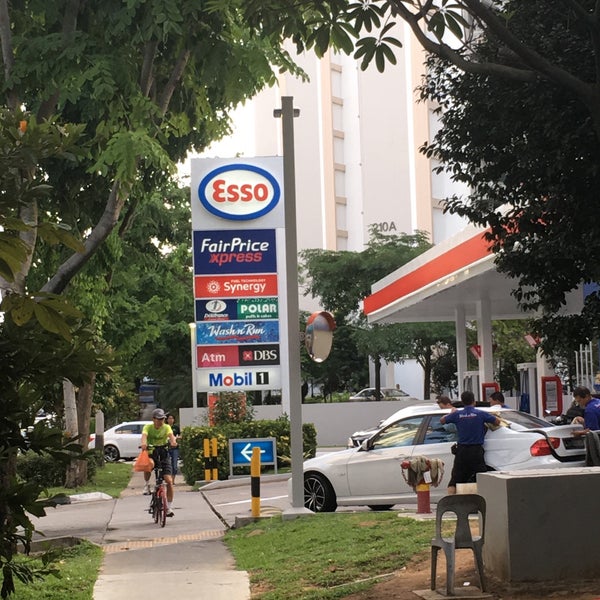 Esso Sengkang Gas Station In Singapore