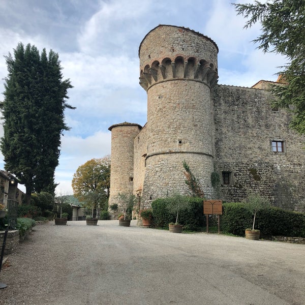 Photo taken at Castello di Meleto by Maurizio P. on 10/13/2019