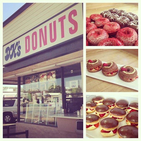 รูปภาพถ่ายที่ DK&#39;s Donuts โดย A V. เมื่อ 9/1/2013
