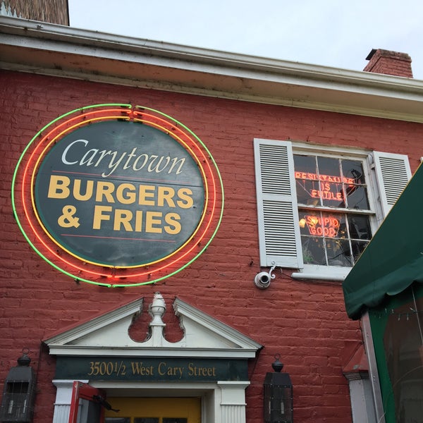 Photo taken at Carytown Burgers &amp; Fries by Jonathan R. on 12/28/2015
