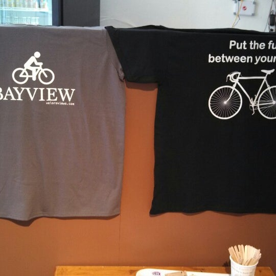 Photo taken at VeloBrews Cafe &amp; Cycling Community Center by Dean Kervin B. on 5/23/2014
