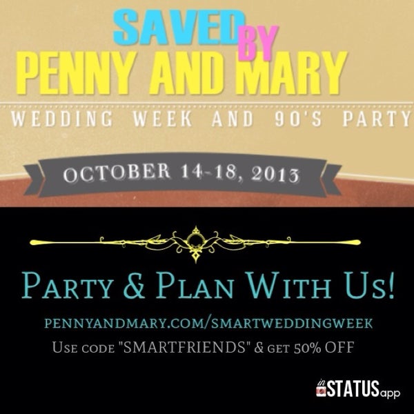 Be prepared for your big day & attend wedding week at pennyandmary.com!