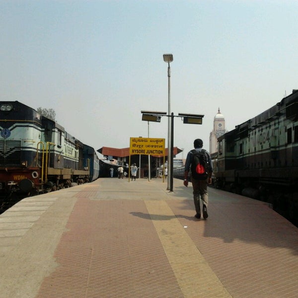 Photo taken at Mysore Railway Station by Skanda B. on 2/23/2014