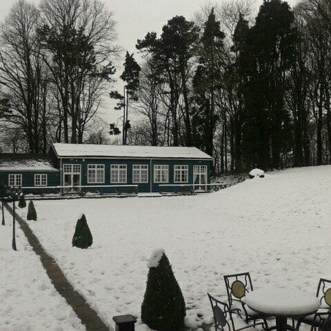 Photo taken at Coed-Y-Mwstwr Hotel by Leigh F. on 1/22/2013