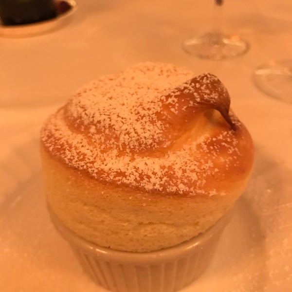 Soufflé is a must. Ask for the sauce with more grand mariner if that is the way you like it that is perfect for us