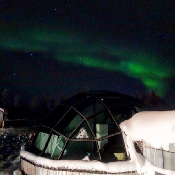 Photo taken at Kakslauttanen Arctic Resort by Hala A. on 12/30/2018