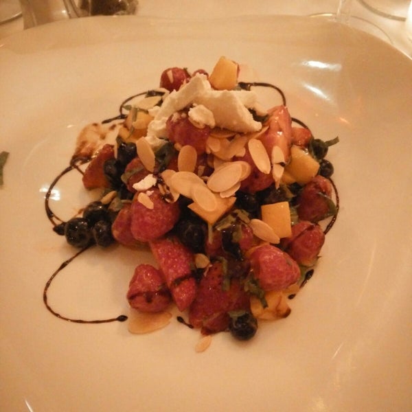 The Insalata di Framboesa was amazing. The mixture of fruits with the sweet balsamic dressing was a perfect combination.