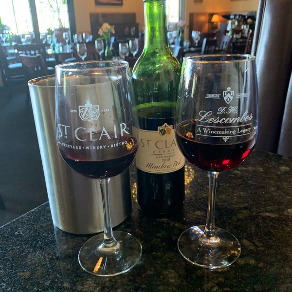 Photo taken at St Clair Winery &amp; Bistro by Chris G. on 3/29/2019