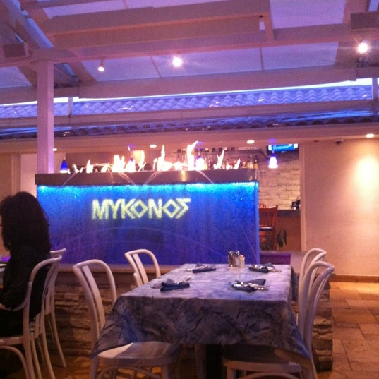 Photo taken at Mykonos Greek Restaurant by AsianHangouts.com on 9/20/2012