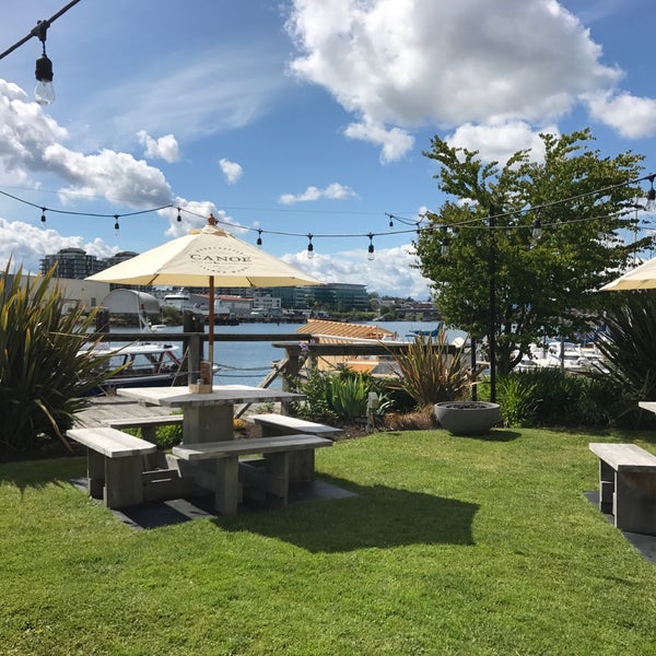 Photo taken at CANOE Brewpub Marina &amp; Restaurant by Craig G. on 6/10/2017