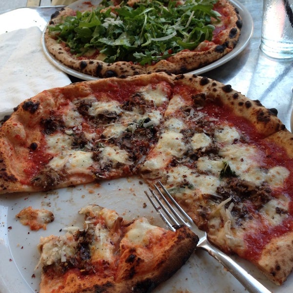 Photo taken at Bavaro&#39;s Pizza Napoletana &amp; Pastaria by Bob T. on 3/21/2014