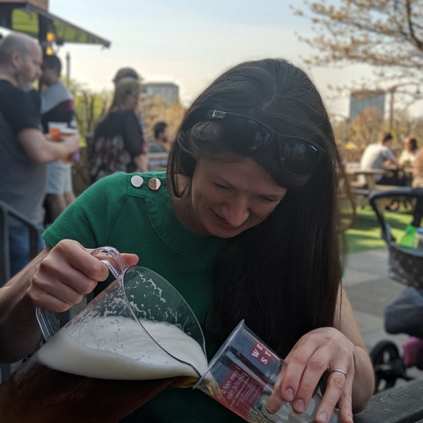 Photo taken at WEST Brewery, Bar &amp; Restaurant by David M. on 4/19/2019