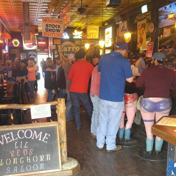 Photo taken at Lil&#39; Red&#39;s Longhorn Saloon by Thomas T. on 2/26/2017
