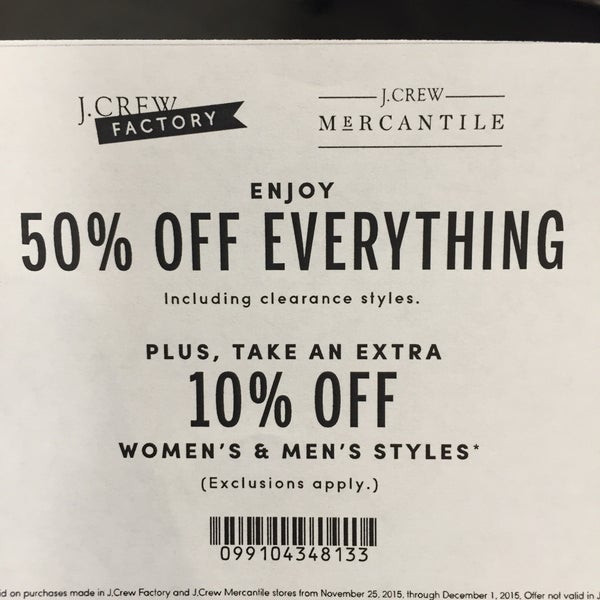 j crew mercantile coupon