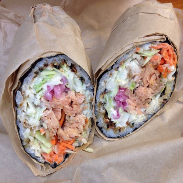 I haven't been here since April 2014, so here's my review my sushi burrito the Half Bake was delicious everything on it really fresh.