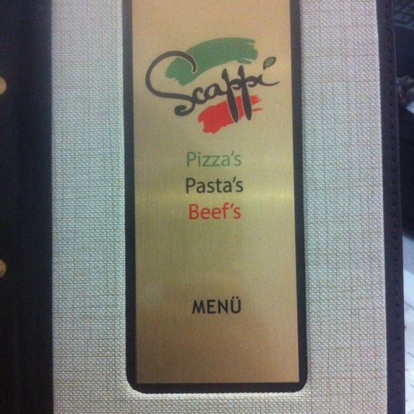 Pizza makarna salata dışında değişik lezzetler artık Scappi de:)