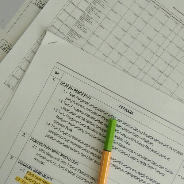 Photos at Bilik Meeting JBSKN