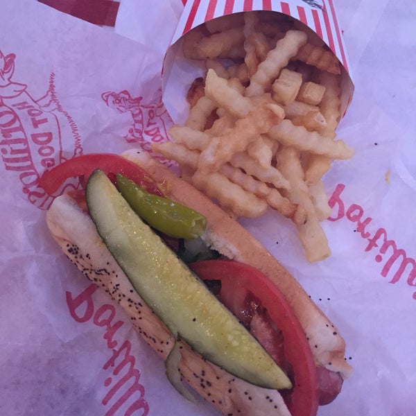 Photo taken at Portillo&#39;s by Ali S. on 4/9/2015
