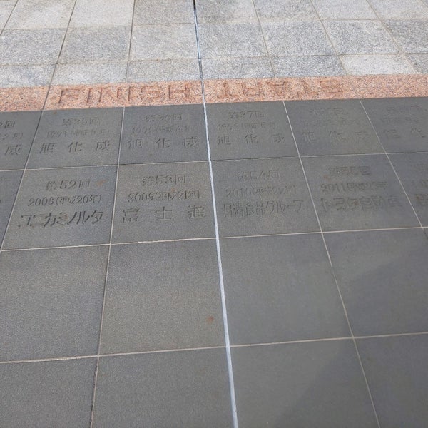 ニューイヤー駅伝歴代優勝プレート 前橋市 群馬県