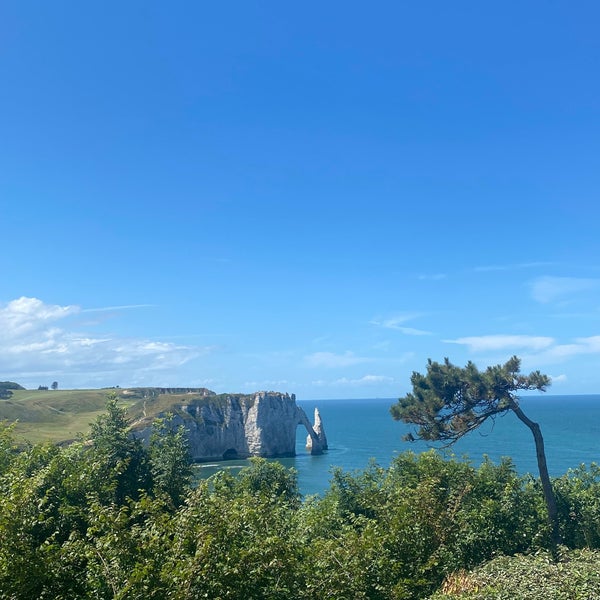 Beautiful cliffs of Etretat Normandy