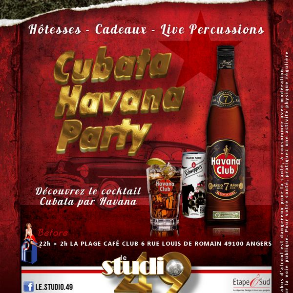 Vendredi 27 Septembre 2013, découvrez le cocktail Cubata par Havana ! A cette occasion, Hôtesses, Cadeaux & Show Live Percussions