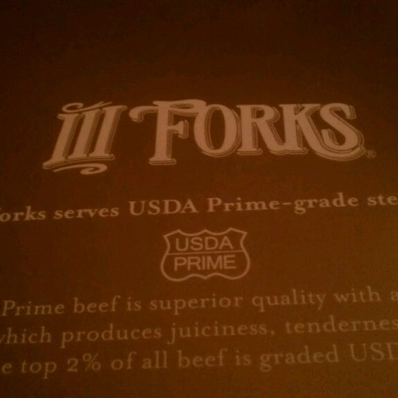 Das Foto wurde bei III Forks Prime Steakhouse von Alicia M. am 3/31/2013 aufgenommen