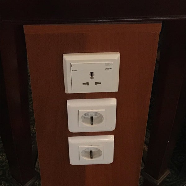 Find international power outlet across the concierge desk!