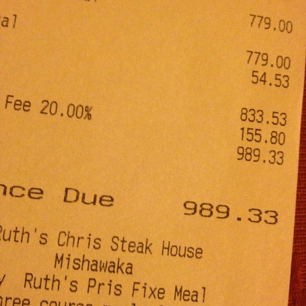 Снимок сделан в Ruth&#39;s Chris Steak House - South Bend Mishawaka, IN пользователем Meagan S. 2/21/2013
