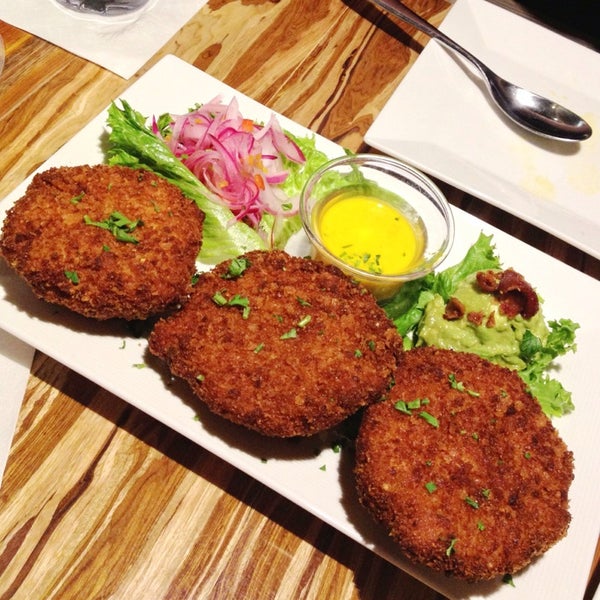 Try the Quinoa Croquettes. They're big enough to be a meal and super tasty.