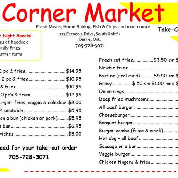 The Corner Market Ardagh Barrie, ON