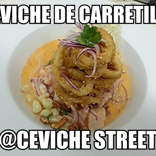 4/20/2014 tarihinde Sergio R.ziyaretçi tarafından Ceviche Street'de çekilen fotoğraf