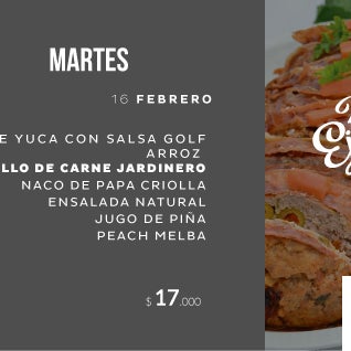 ROLLO DE CARNE JARDINERO - Martes 16 de Febrero. A partir de las 11 AM deleite su paladar con el Menú Ejecutivo de nuestro #RestauranteSanSilvestre Gourmet. Abierto a todo público. Reservas: 611 0100