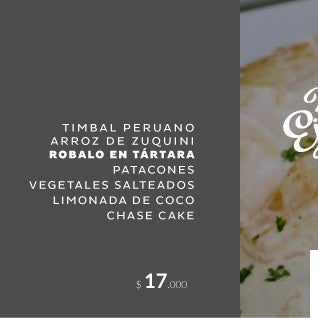RÓBALO EN TÁRTARA - Martes 26 de Enero. A partir de las 11 AM deleite su paladar con el Menú Ejecutivo de nuestro #RestauranteSanSilvestre Gourmet. Abierto a todo público. Reservas: 611 0100
