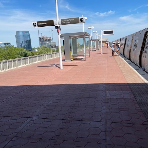 Photo taken at Tysons Metro Station by Rico N. on 5/2/2021
