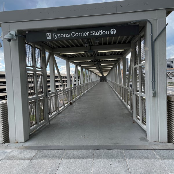 Photo taken at Tysons Metro Station by Rico N. on 5/8/2021