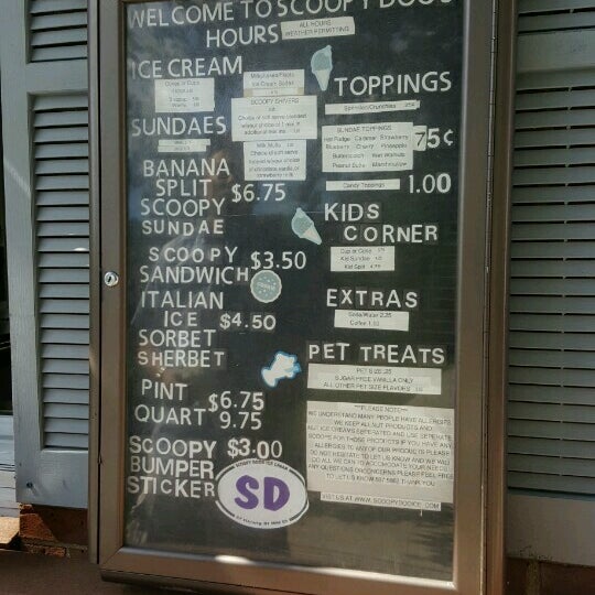 Jennifer's tip at Scoopy Doo's Ice Cream